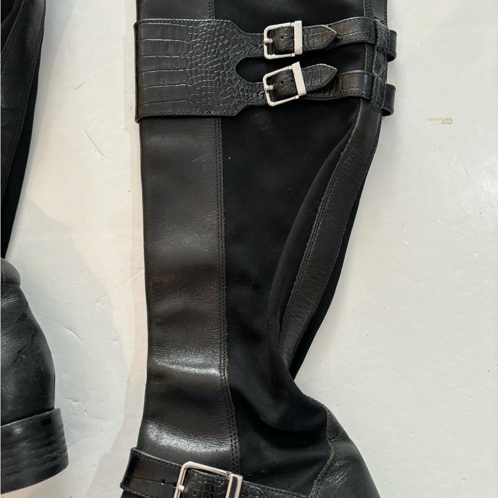 COLE HAAN Black Tall BOOTS 6.5B - Picture 5 of 16